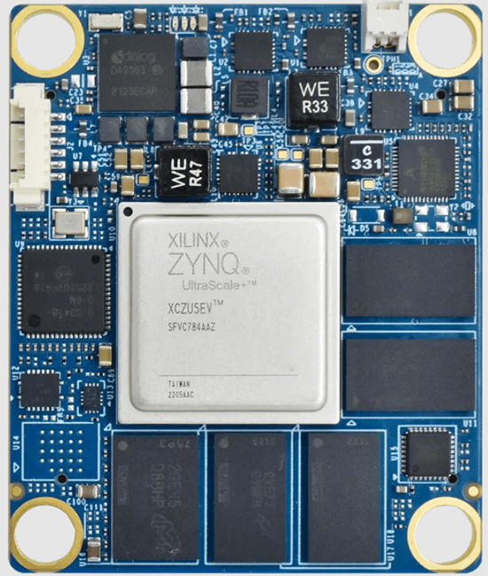 Zynq UltraScale+ MPSoC ZU5/ZU4/ZU3T/ZU3/ZU2/ZU1 System on Module iW-RainboW-G36M® 製品画像