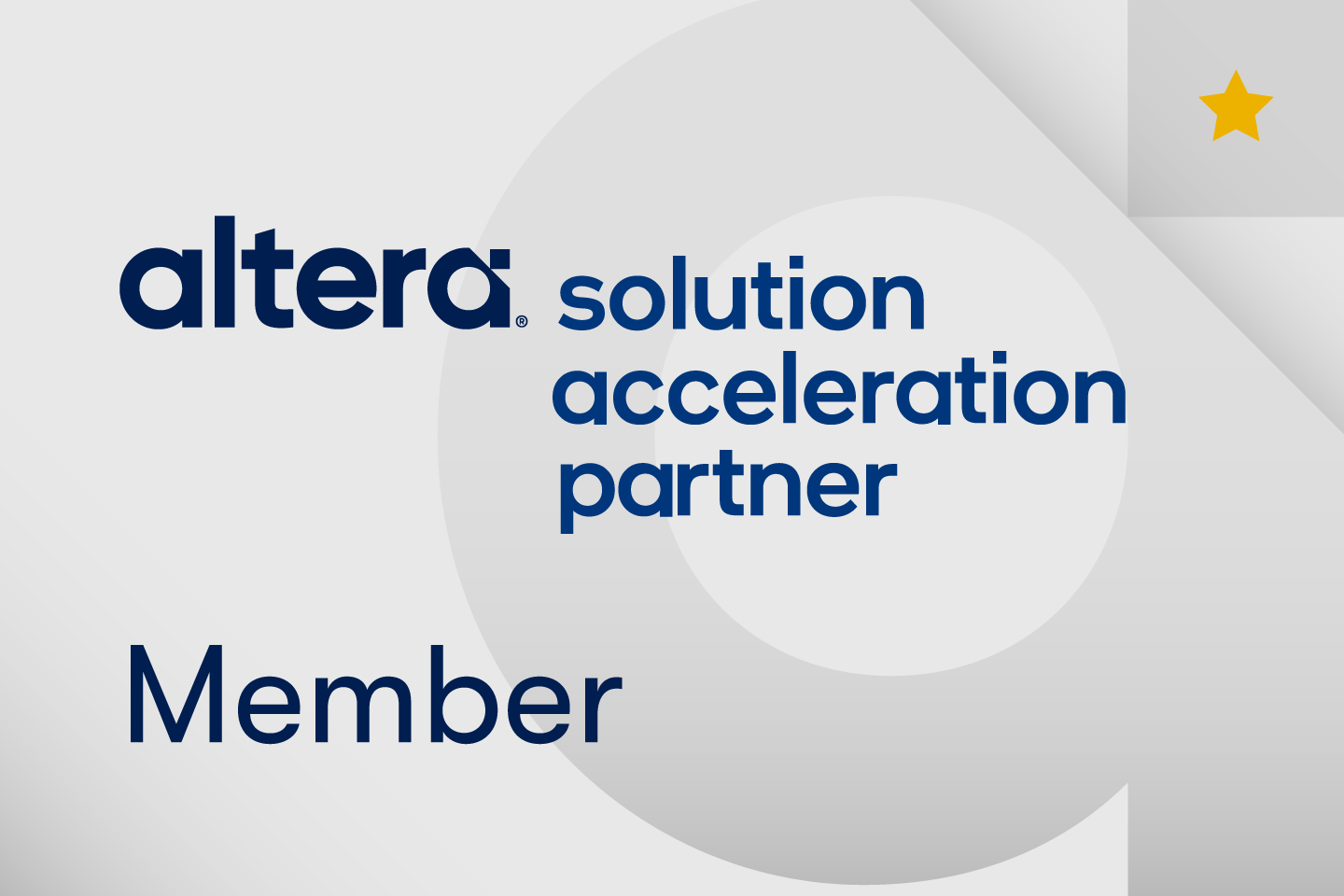 Altera Solution Acceleration Partner — Member