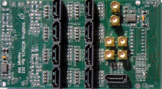 SATA/SAS Connectivity Board for FPGA Evaluation Boards