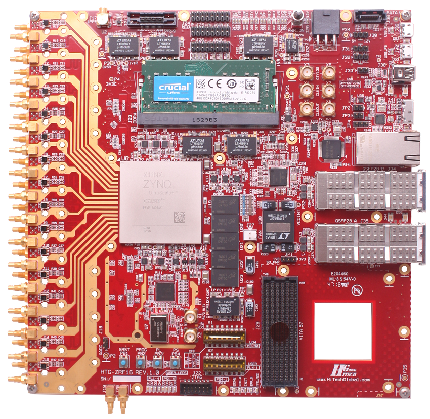 HTG-ZRF16 Zynq ultrascale+ RFSoC