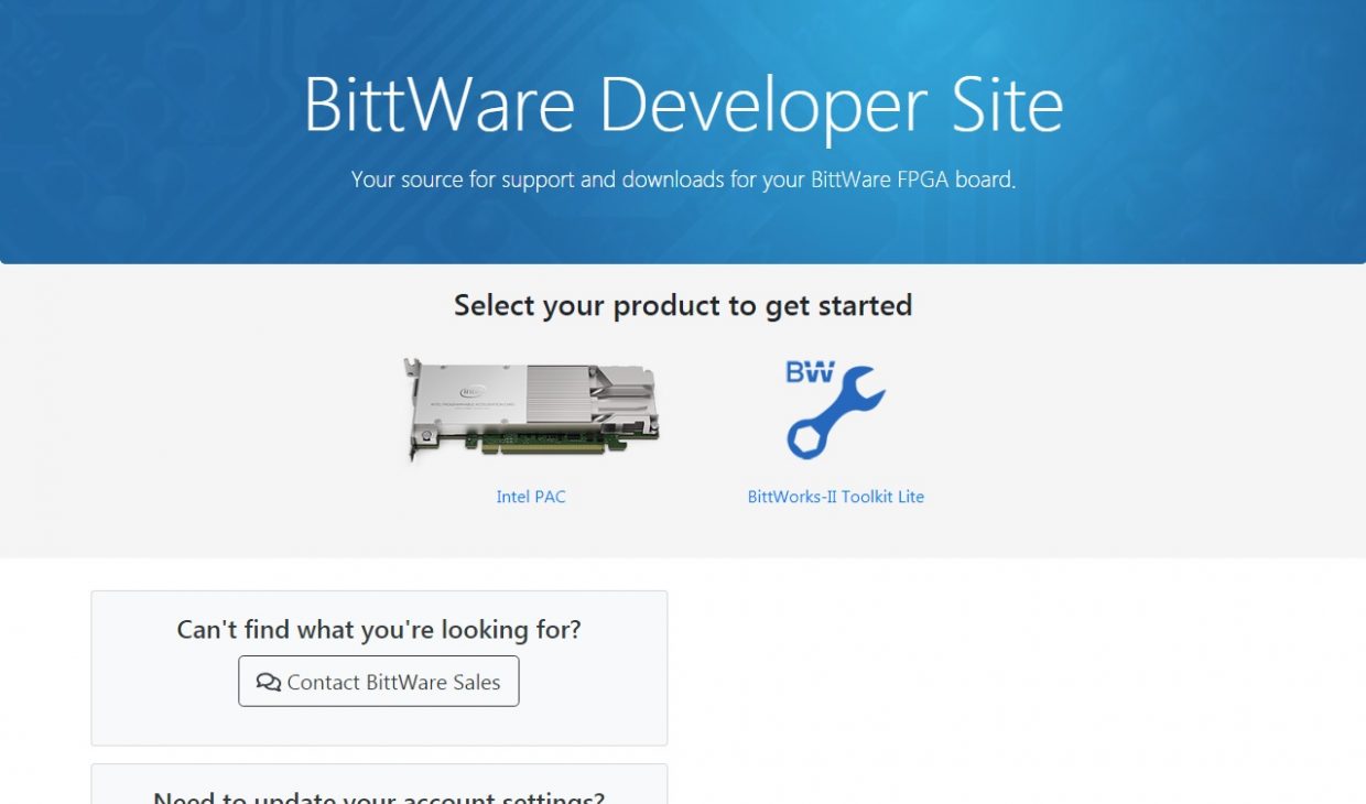 図14 BitWare Developer Site